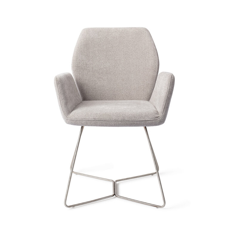 Jesper Home Misaki Pretty Plaster Dining Chair - Beehive Steel