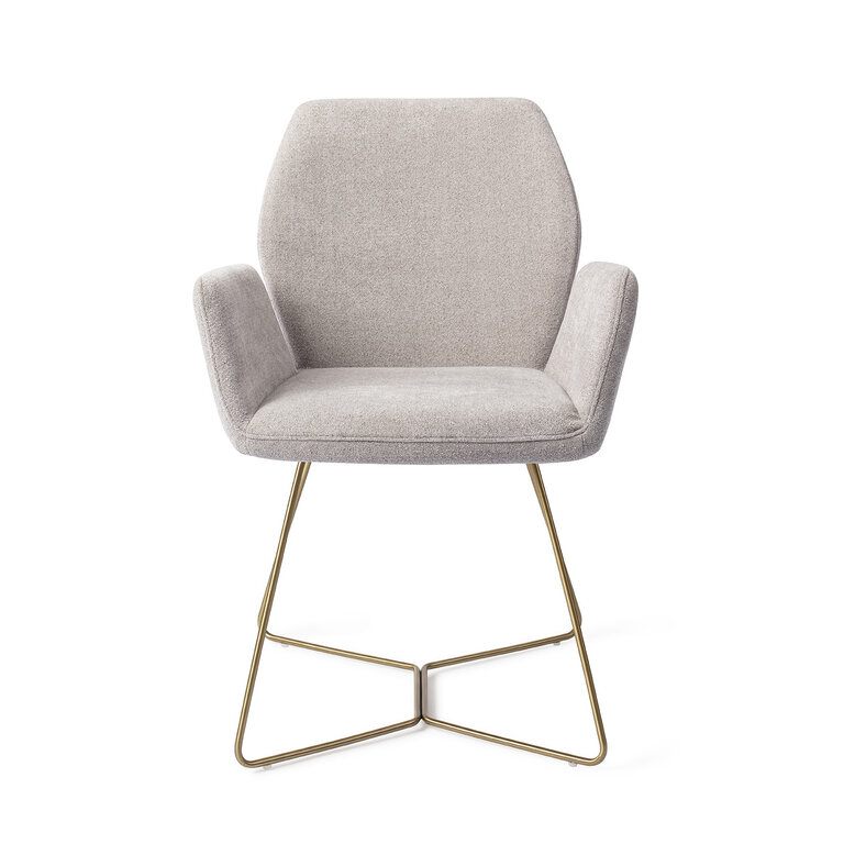 Jesper Home Misaki Pretty Plaster Dining Chair - Beehive Gold