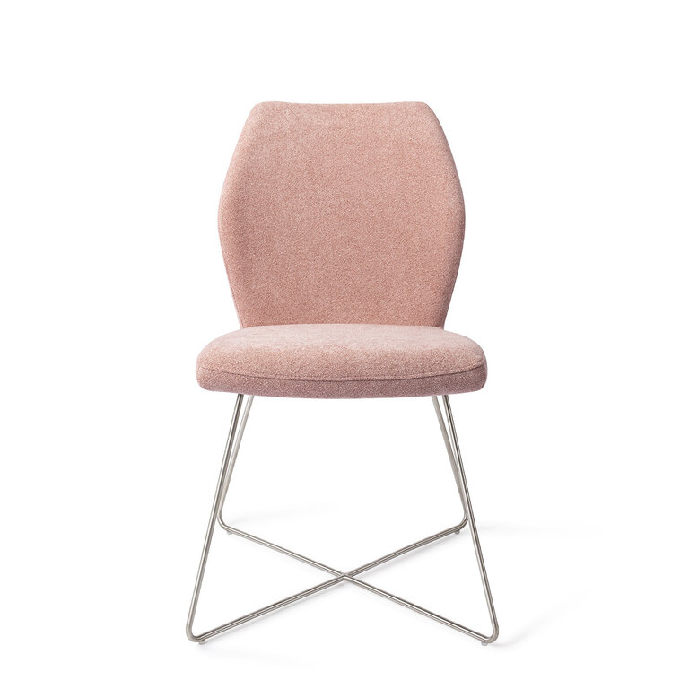 Jesper Home Ikata Anemone Dining Chair - Cross Steel