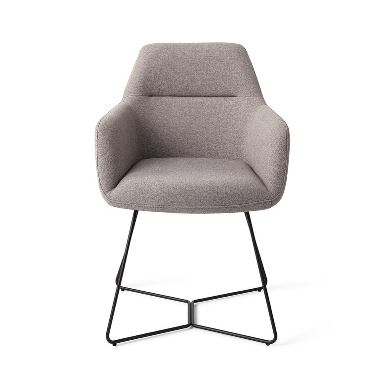 Jesper Home Kinko Earl Grey Dining Chair - Beehive Black