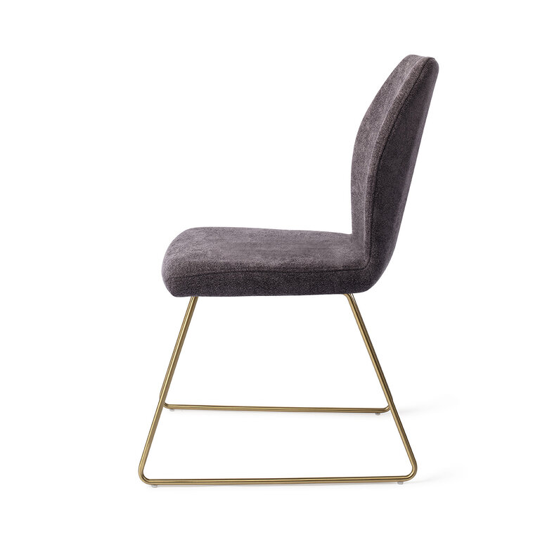 Jesper Home Ikata Almost Black Dining Chair - Slide Gold