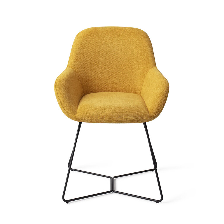 Jesper Home Kushi Sweet Corn Dining Chair - Beehive Black