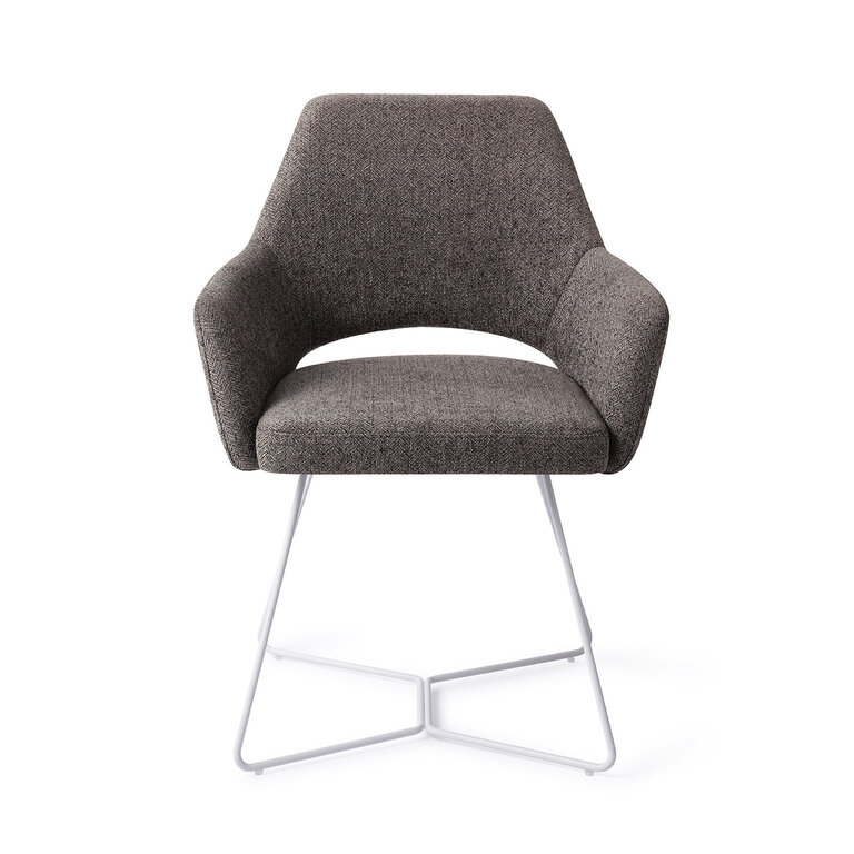 Jesper Home Yanai Amazing Grey Dining Chair - Beehive White