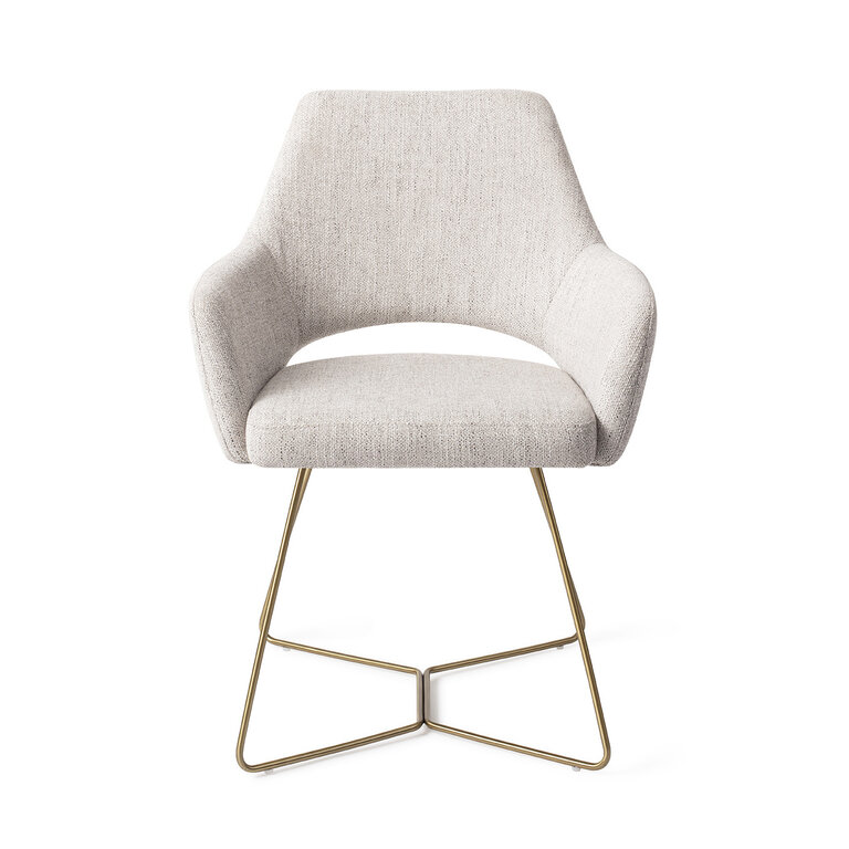 Jesper Home Yanai Pigeon Dining Chair - Beehive Gold