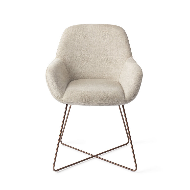 Jesper Home Kushi Ivory Ivy Dining Chair - Cross Rose