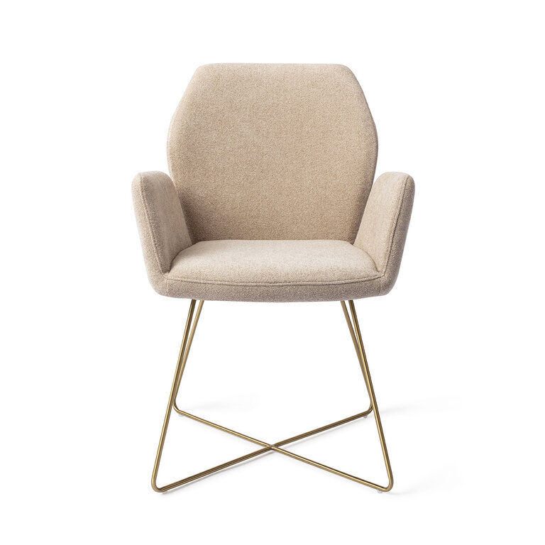 Jesper Home Misaki Funky Fudge Dining Chair - Cross Gold