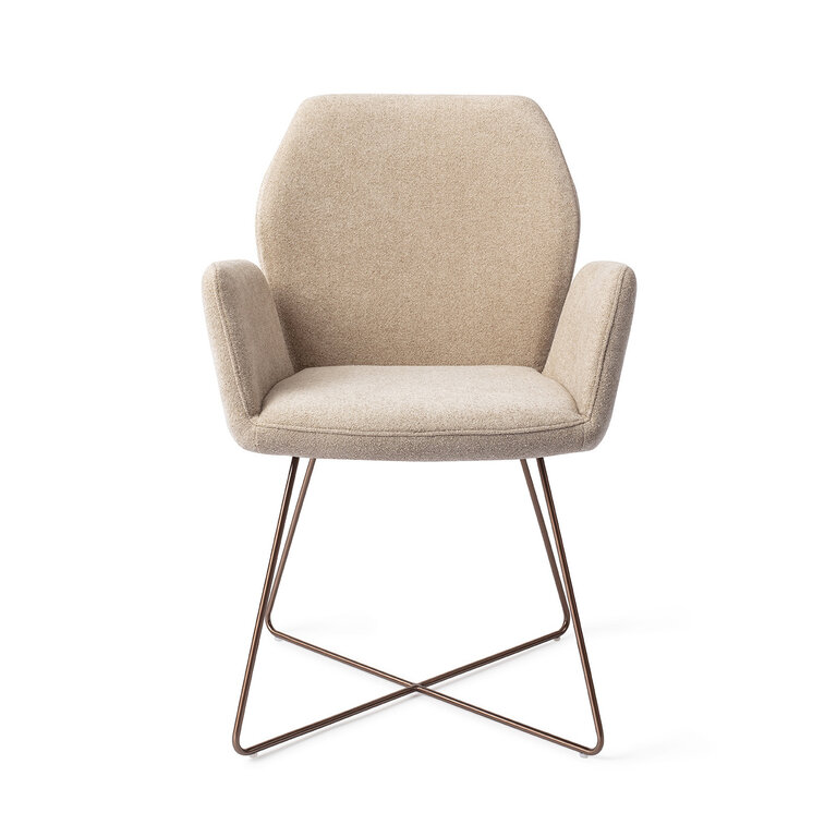 Jesper Home Misaki Funky Fudge Dining Chair - Cross Rose