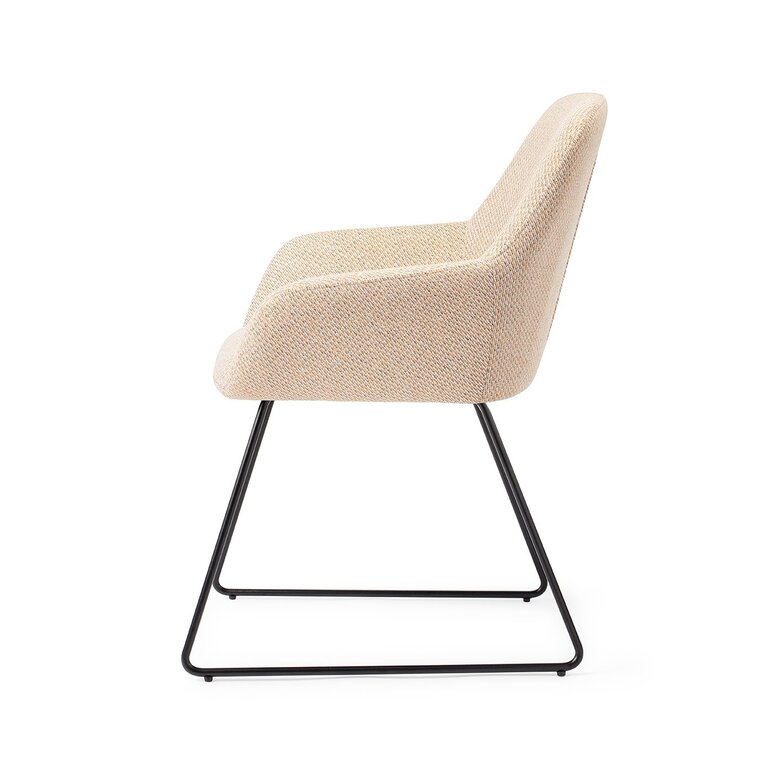 Jesper Home Kushi Trouty Tinge Dining Chair - Slide Black