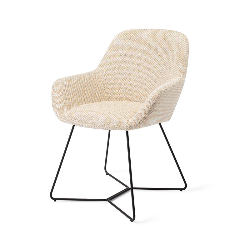 Jesper Home Kushi Trouty Tinge Dining Chair - Beehive Black