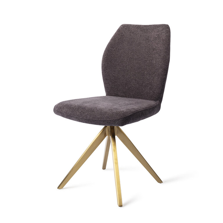 Jesper Home Ikata Almost Black Dining Chair - Turn Gold