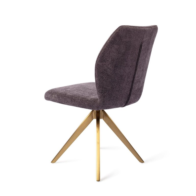 Jesper Home Ikata Almost Black Dining Chair - Turn Gold