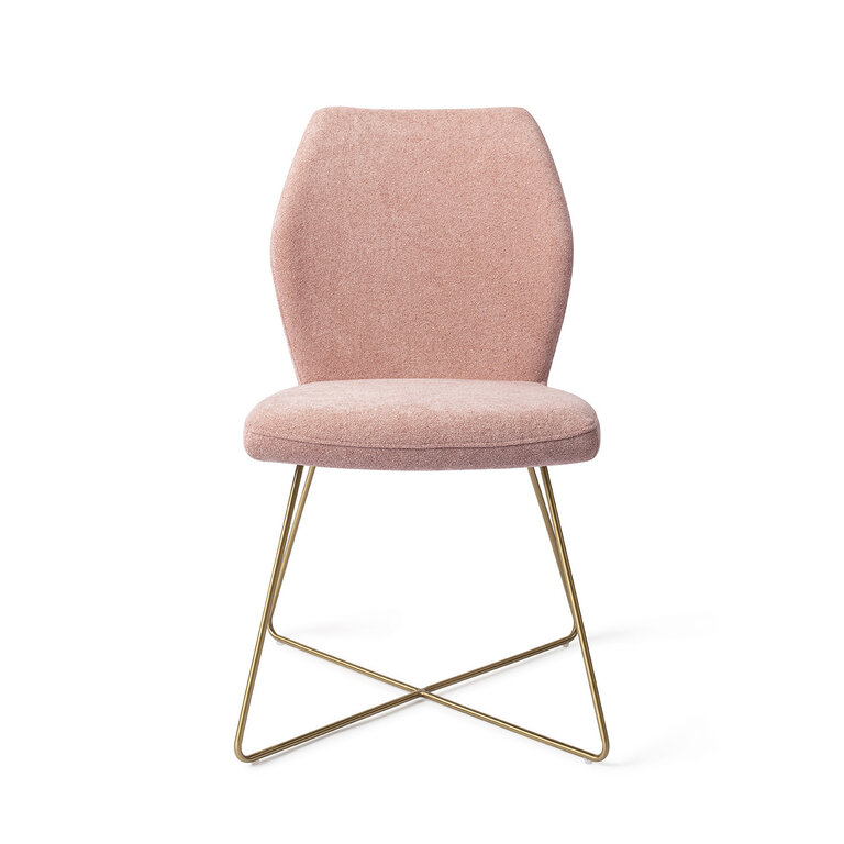 Jesper Home Ikata Anemone Dining Chair - Cross Gold