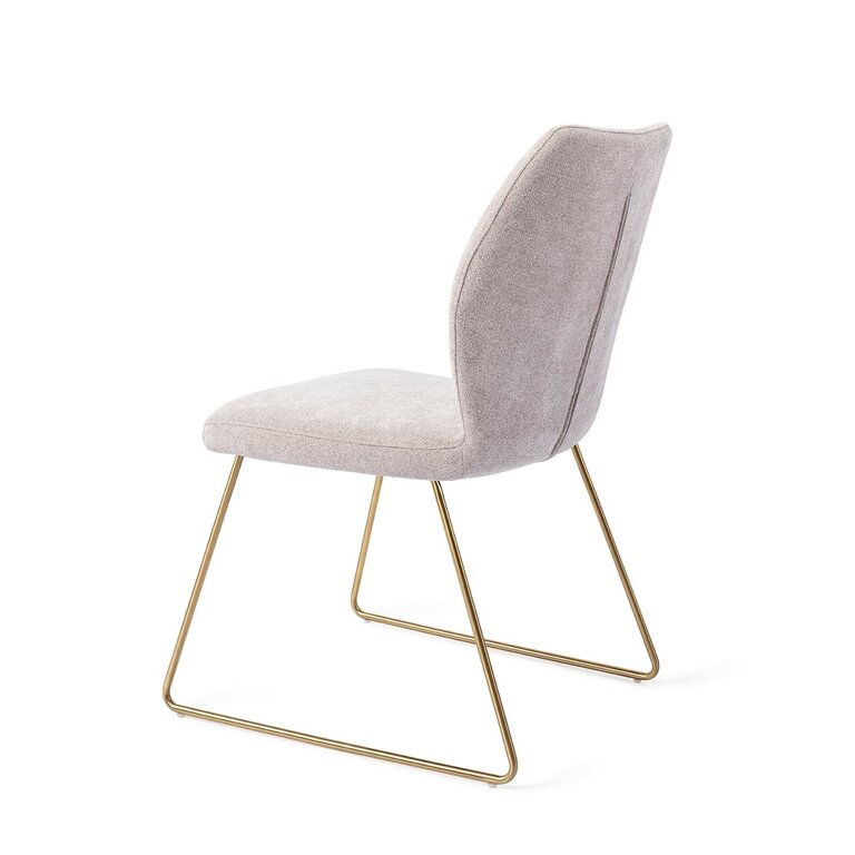 Jesper Home Ikata Pretty Plaster Dining Chair - Slide Gold