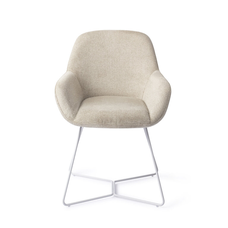 Jesper Home Kushi Ivory Ivy Dining Chair - Beehive White