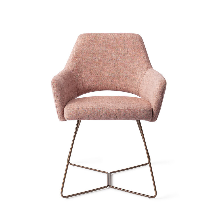 Jesper Home Yanai Pink Punch Dining Chair - Beehive Rose