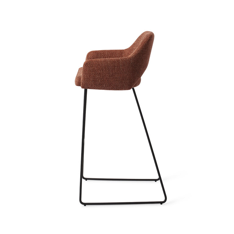 Jesper Home Yanai Tuscan Terra Bar Chair - Slide Black (H)