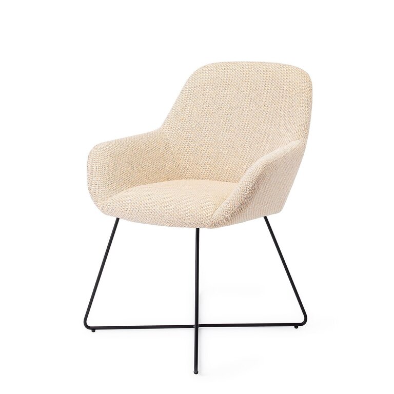 Jesper Home Kushi Trouty Tinge Dining Chair - Cross Black