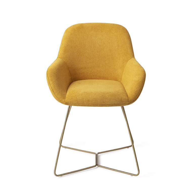 Jesper Home Kushi Sweet Corn Dining Chair - Beehive Gold