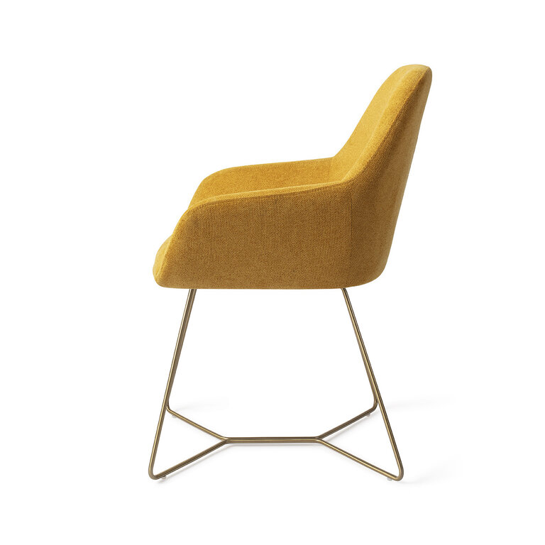 Jesper Home Kushi Sweet Corn Dining Chair - Beehive Gold