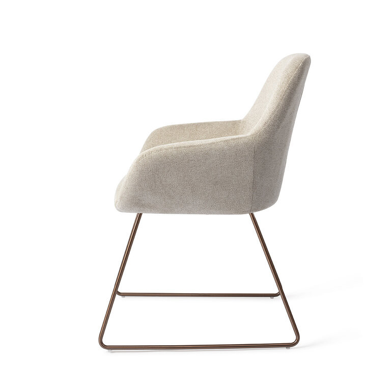 Jesper Home Kushi Ivory Ivy Dining Chair - Slide Rose