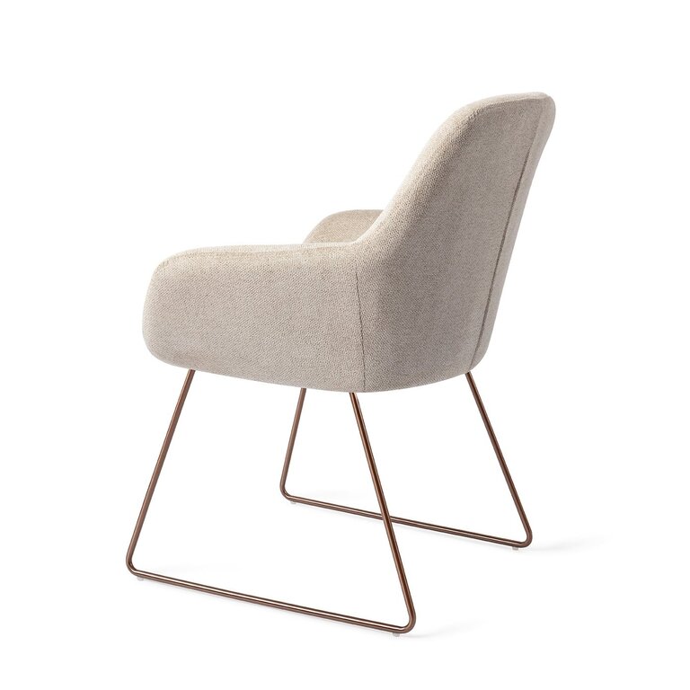 Jesper Home Kushi Ivory Ivy Dining Chair - Slide Rose