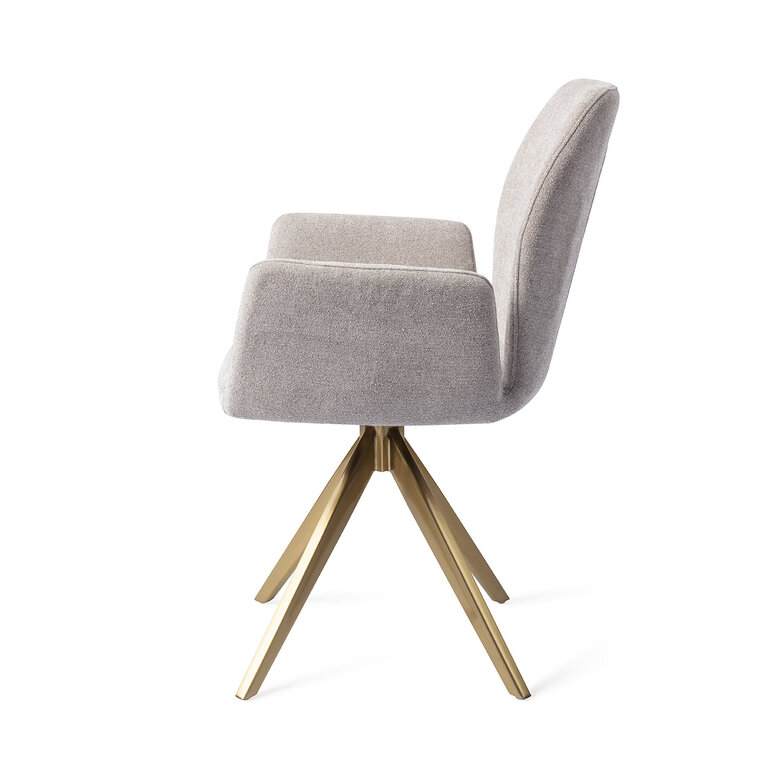 Jesper Home Misaki Pretty Plaster Dining Chair - Turn Gold