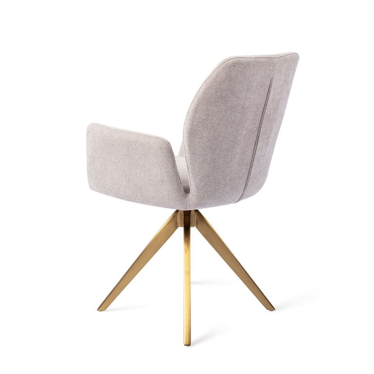 Jesper Home Misaki Pretty Plaster Dining Chair - Turn Gold