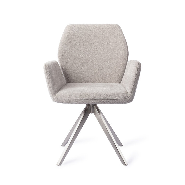 Jesper Home Misaki Pretty Plaster Dining Chair - Turn Steel