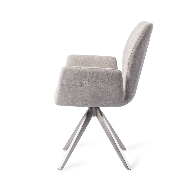 Jesper Home Misaki Pretty Plaster Dining Chair - Turn Steel