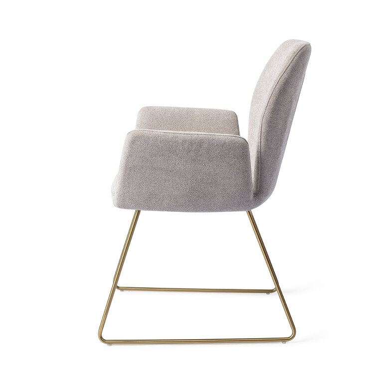 Jesper Home Misaki Pretty Plaster Dining Chair - Slide Gold