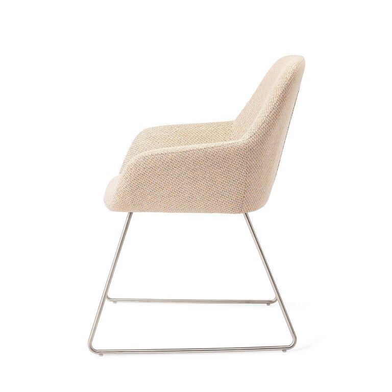 Jesper Home Kushi Trouty Tinge Dining Chair - Slide Steel