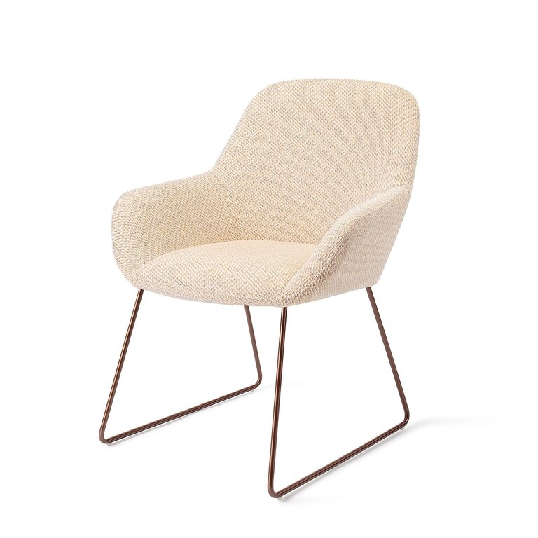 Jesper Home Kushi Trouty Tinge Dining Chair - Slide Rose