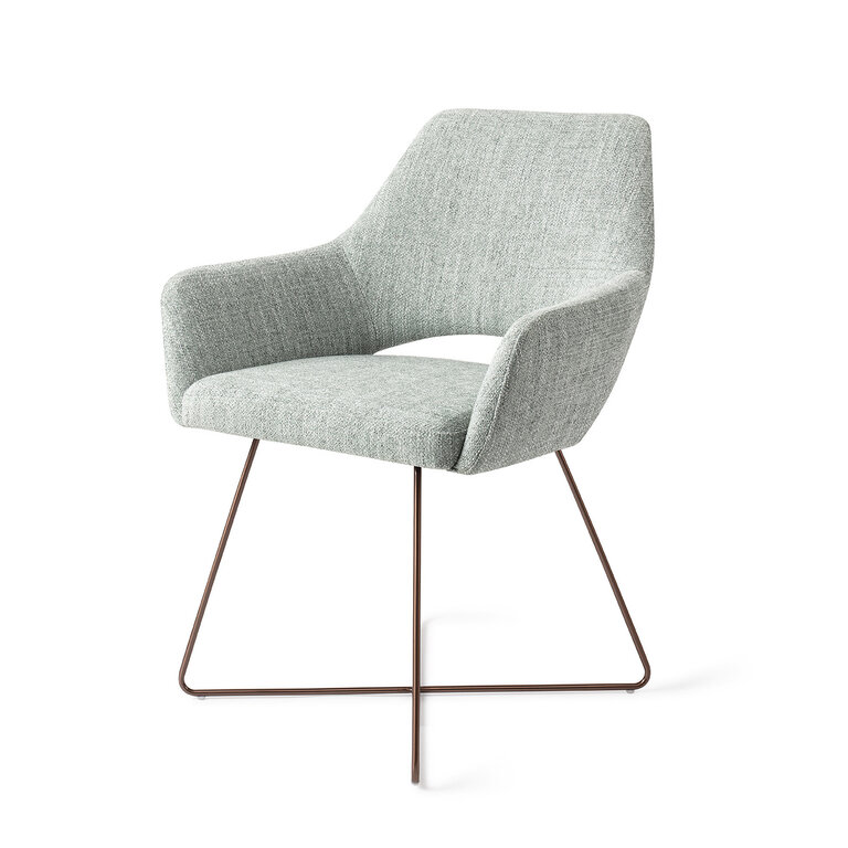 Jesper Home Yanai Soft Sage Dining Chair - Cross Rose