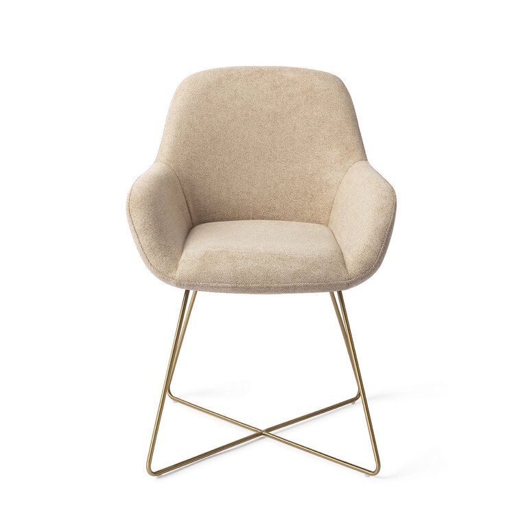 Jesper Home Kushi Desert Dunes Dining Chair - Cross Gold