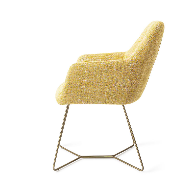 Jesper Home Noto Bumble Bee Dining Chair - Beehive Gold