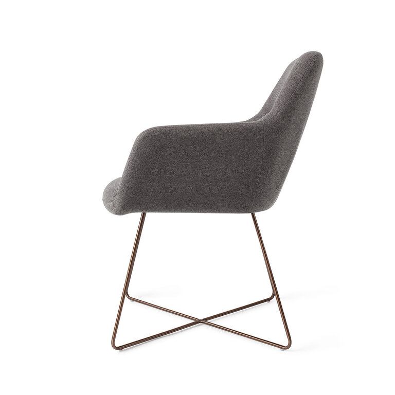 Jesper Home Kinko Shadow Dining Chair - Cross Rose