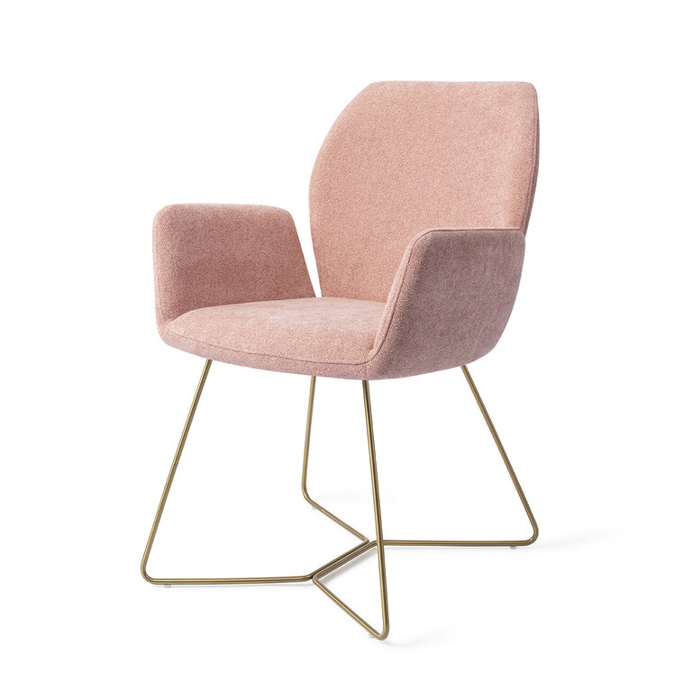 Jesper Home Misaki Anemone Dining Chair - Beehive Gold