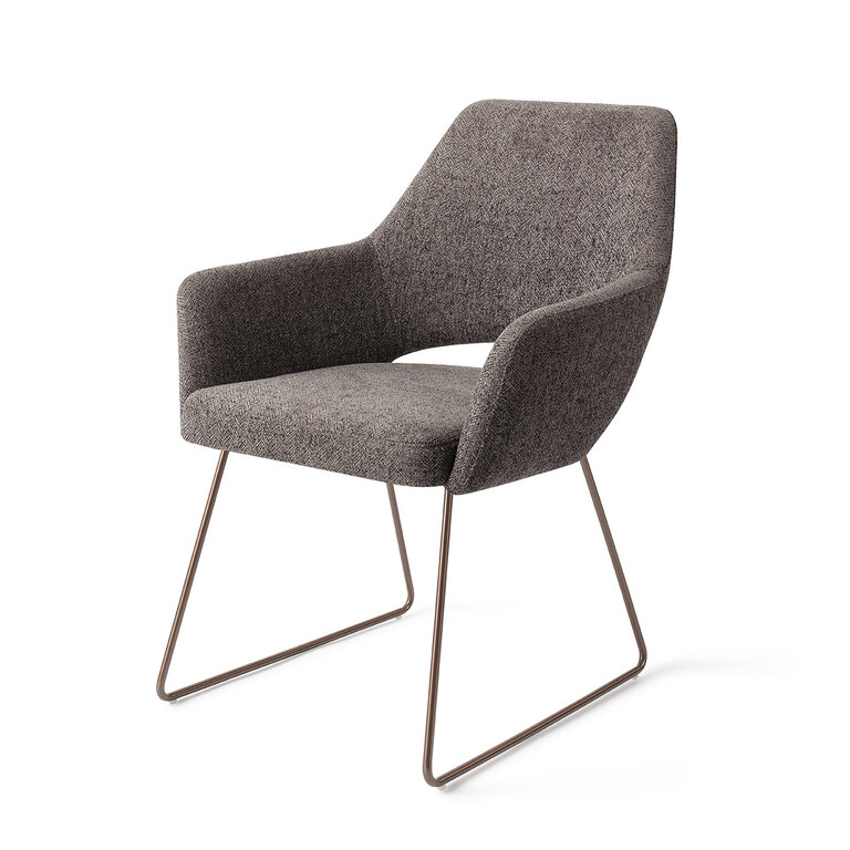 Jesper Home Yanai Amazing Grey Dining Chair - Slide Rose