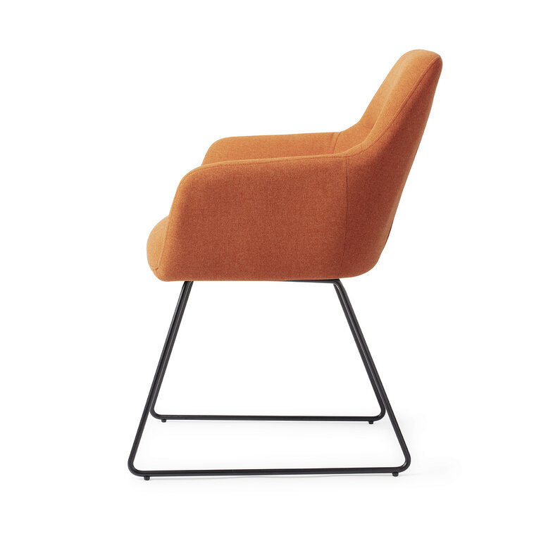 Jesper Home Kinko Tangerine Dining Chair - Slide Black