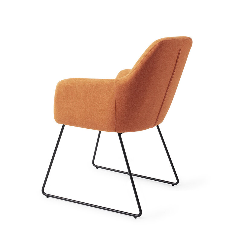 Jesper Home Kinko Tangerine Dining Chair - Slide Black