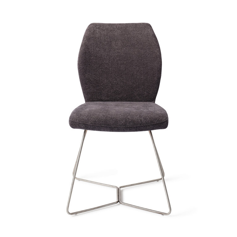 Jesper Home Ikata Almost Black Dining Chair - Beehive Steel