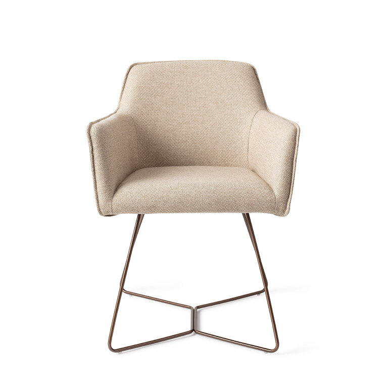 Jesper Home Hofu Wild Walnut Dining Chair - Beehive Rose