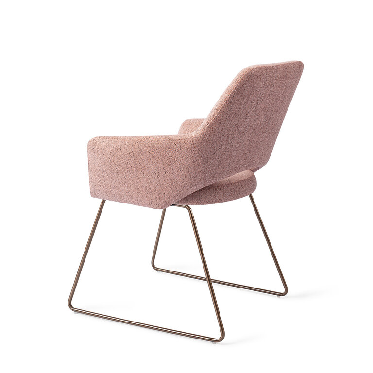 Jesper Home Yanai Pink Punch Dining Chair - Slide Rose