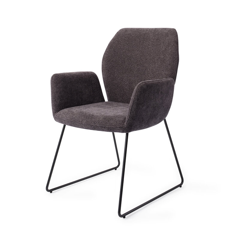 Jesper Home Misaki Almost Black Dining Chair - Slide Black