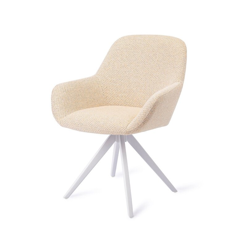 Jesper Home Kushi Trouty Tinge Dining Chair - Turn White