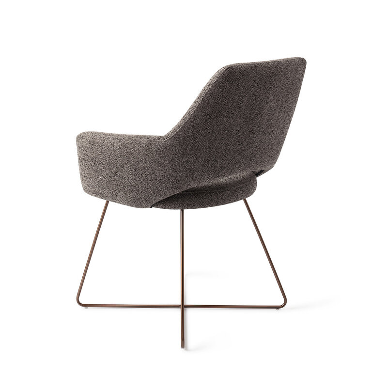 Jesper Home Yanai Amazing Grey Dining Chair - Cross Rose