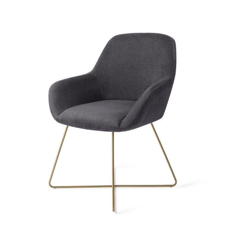 Jesper Home Kushi Black-Out Dining Chair - Cross Gold