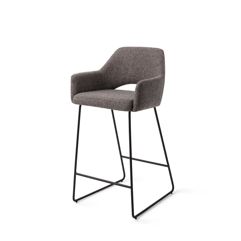 Jesper Home Yanai Amazing Grey Bar Chair - Slide Black (L)