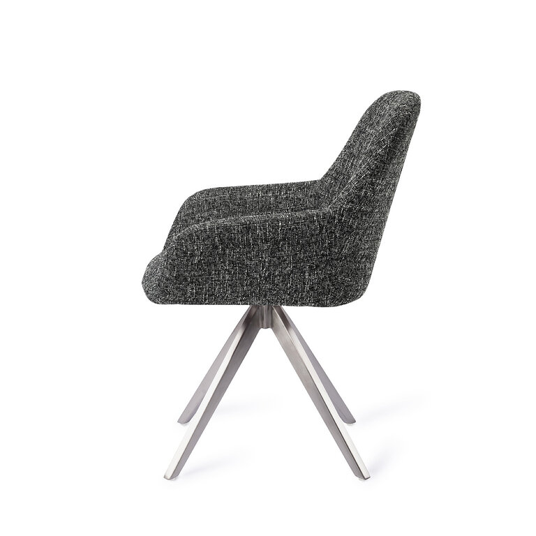 Jesper Home Kushi Skyfall Dining Chair - Turn Steel