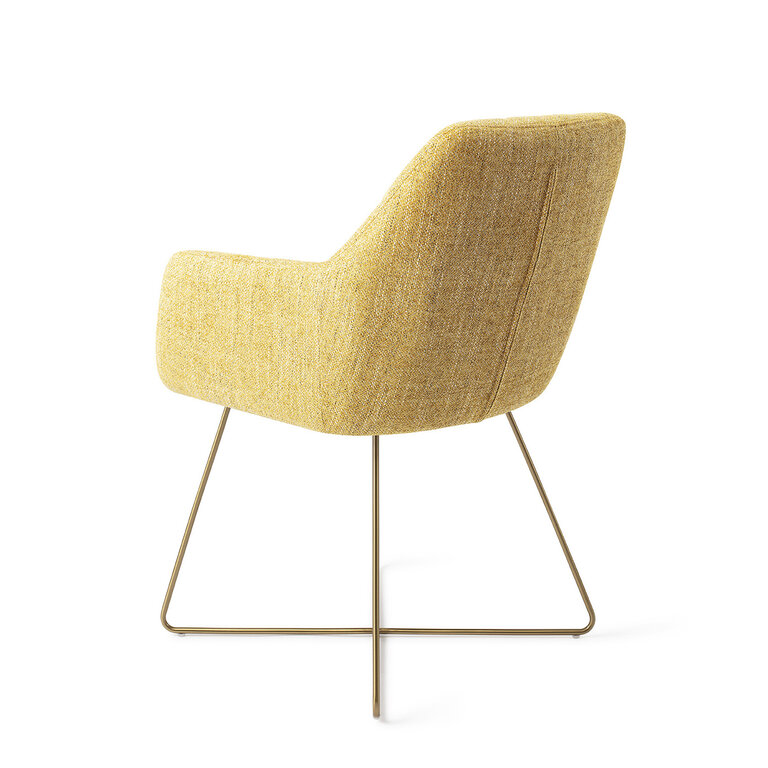 Jesper Home Noto Bumble Bee Dining Chair - Cross Gold